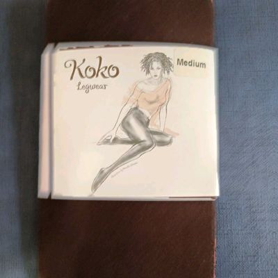 Koko Legwear Dark Brown Tights Medium